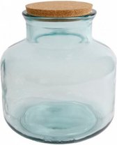 pot met kurk Authentic 24 x 23 cm glas transparant