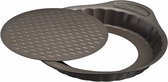 taartvorm Asimetria 30 cm carbonstaal bruin