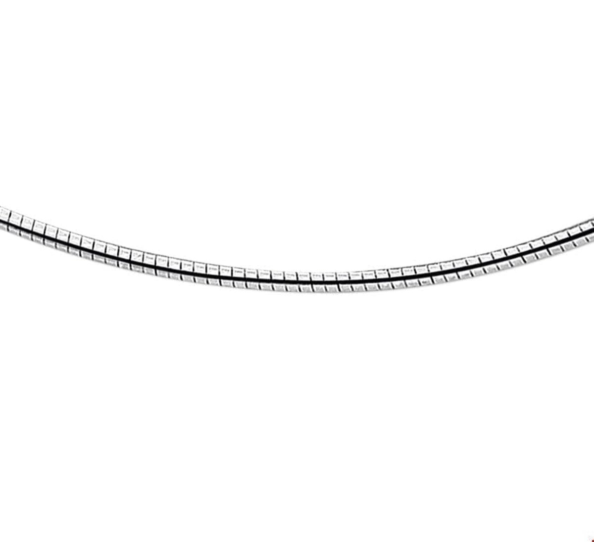 Zilveren Collier omega rond 2 1002131 45 cm