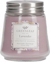 geurkaars Lavender 7 x 8 cm wax/glas paars