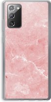 Case Company® - Samsung Galaxy Note 20 / Note 20 5G hoesje - Roze marmer - Soft Cover Telefoonhoesje - Bescherming aan alle Kanten en Schermrand