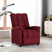Fauteuil wijnrood stof