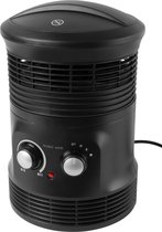 NORDIC HOME HTR-522 Verwarmingsventilator 360 ° draaibaar - 2000W - Zwart