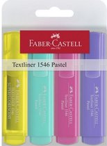 markeerstiften 1546 pastel 12 x 3 cm 4 stuks