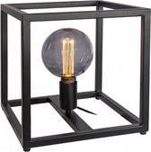 tafellamp Basel XL 28 cm E27 staal 40W zwart
