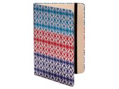 notitieboek A6 blanco 17,5 x 12,5 cm rood/blauw