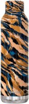 drinkfles Safari 630 ml RVS oranje/blauw