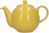 theepot 900 ml keramiek mosterdgeel