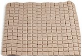 douchemat anti-slip geblokt 50 x 50 cm beige