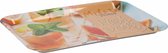 dienblad met print 41 x 30 x 2 cm melamine oranje