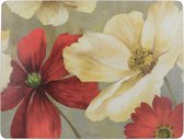 placemats Flower Study 40 x 29 cm kurk 4 stuks