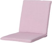 stapelstoelkussen Panama 97 x 49 cm polykatoen roze