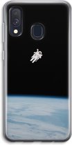 Case Company® - Samsung Galaxy A40 hoesje - Alone in Space - Soft Cover Telefoonhoesje - Bescherming aan alle Kanten en Schermrand