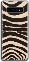 Case Company® - Samsung Galaxy S10 4G hoesje - Arizona Zebra - Soft Cover Telefoonhoesje - Bescherming aan alle Kanten en Schermrand