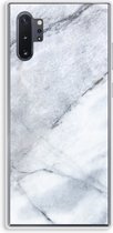 Case Company® - Samsung Galaxy Note 10 Plus hoesje - Witte marmer - Soft Cover Telefoonhoesje - Bescherming aan alle Kanten en Schermrand