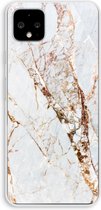 Case Company® - Google Pixel 4 XL hoesje - Goud marmer - Soft Cover Telefoonhoesje - Bescherming aan alle Kanten en Schermrand