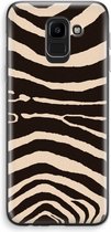 Case Company® - Samsung Galaxy J6 (2018) hoesje - Arizona Zebra - Soft Cover Telefoonhoesje - Bescherming aan alle Kanten en Schermrand