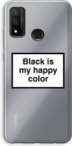 Case Company® - Huawei P Smart (2020) hoesje - Black is my happy color - Soft Cover Telefoonhoesje - Bescherming aan alle Kanten en Schermrand