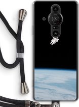 Case Company® - Sony Xperia Pro-I hoesje met Koord - Alone in Space - Telefoonhoesje met Zwart Koord - Bescherming aan alle Kanten en Over de Schermrand