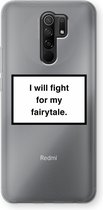 Case Company® - Xiaomi Redmi 9 hoesje - Fight for my fairytale - Soft Cover Telefoonhoesje - Bescherming aan alle Kanten en Schermrand