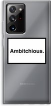 Case Company® - Samsung Galaxy Note 20 Ultra / Note 20 Ultra 5G hoesje - Ambitchious - Soft Cover Telefoonhoesje - Bescherming aan alle Kanten en Schermrand