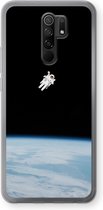 Case Company® - Xiaomi Redmi 9 hoesje - Alone in Space - Soft Cover Telefoonhoesje - Bescherming aan alle Kanten en Schermrand