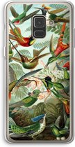 Case Company® - Samsung Galaxy A8 (2018) hoesje - Haeckel Trochilidae - Soft Cover Telefoonhoesje - Bescherming aan alle Kanten en Schermrand