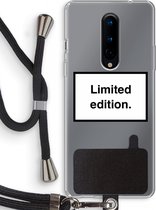 Case Company® - OnePlus 8 hoesje met Koord - Limited edition - Telefoonhoesje met Zwart Koord - Bescherming aan alle Kanten en Over de Schermrand