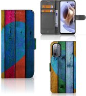 Motorola Moto G31 | G41 Book Style Case Wood Heart - Cadeau voor je Vriend