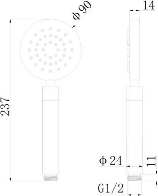 Duravit Douches - Douchekop, MinusFlow, geborsteld rvs UV0642001070