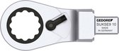 Gedore 2827735 Insteek-ringratelsleutel, omschakelbaar SE 9x12, 10 mm