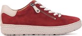 Hartjes Sneakers Dames - Lage sneakers / Damesschoenen - Suède - 162.1401 - Rood - Maat 39.5