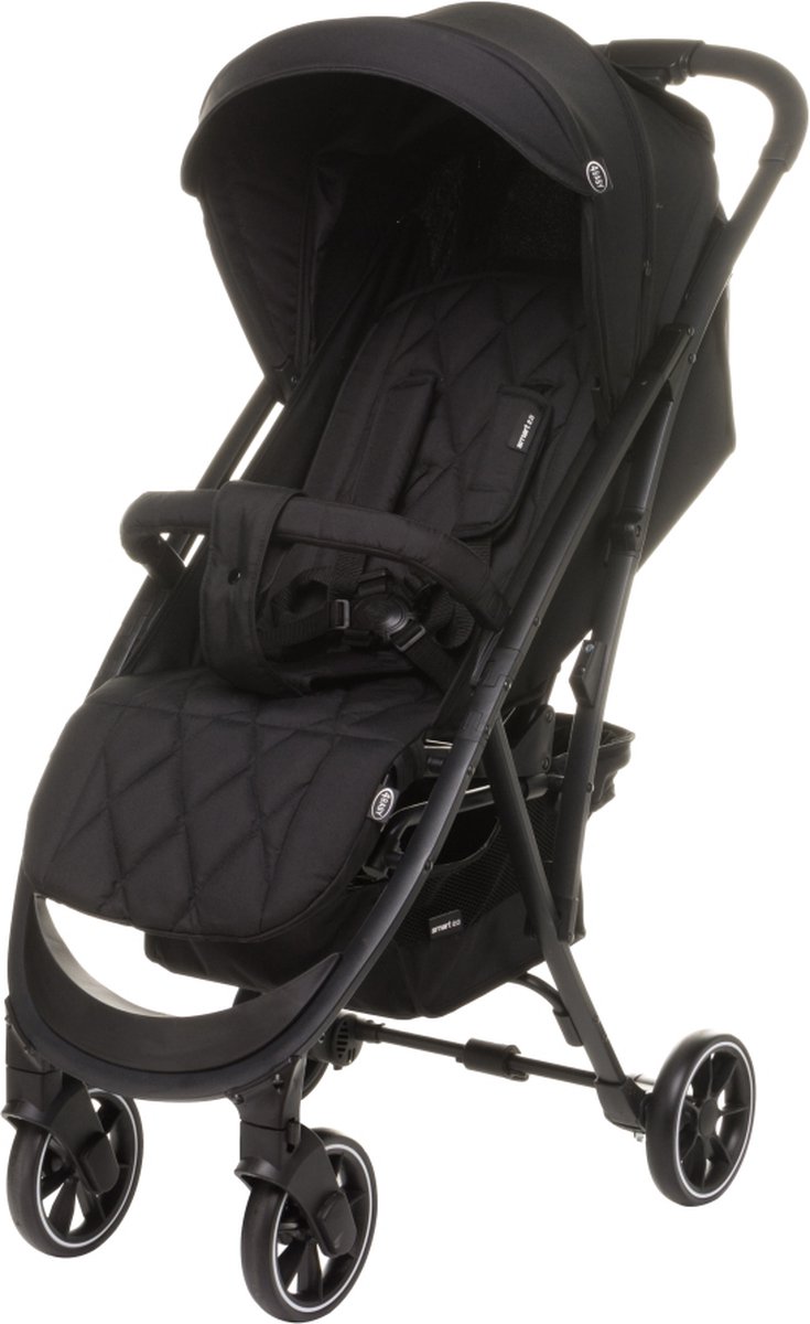 4Baby Smart 2.0 Zwart - Buggy - Duurzame Wandelwagen - Inclusief Accessoires - Optimaal voor veiligheid- en comfort 4Baby Smart 2.0 Zwart - Buggy - Duurzame Wandelwagen - Inclusief Accessoires - Optimaal voor veiligheid- en comfort