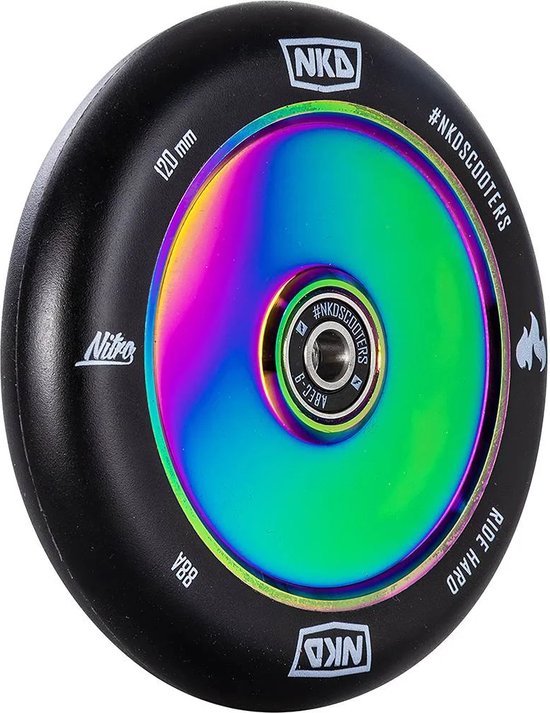 NKD Nitro 120mm ALU Elektrische Step Black/Rainbow - NKD - €38,95