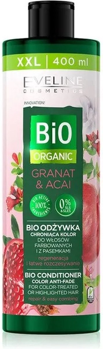Eveline Cosmetics Bio Organic Conditioner Color Anti-Fade Granat & Acai 400ml.