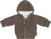 Baby's Only Cardigan avec capuche teddy Soul - Moka - 62 - 100% coton écologique - GOTS