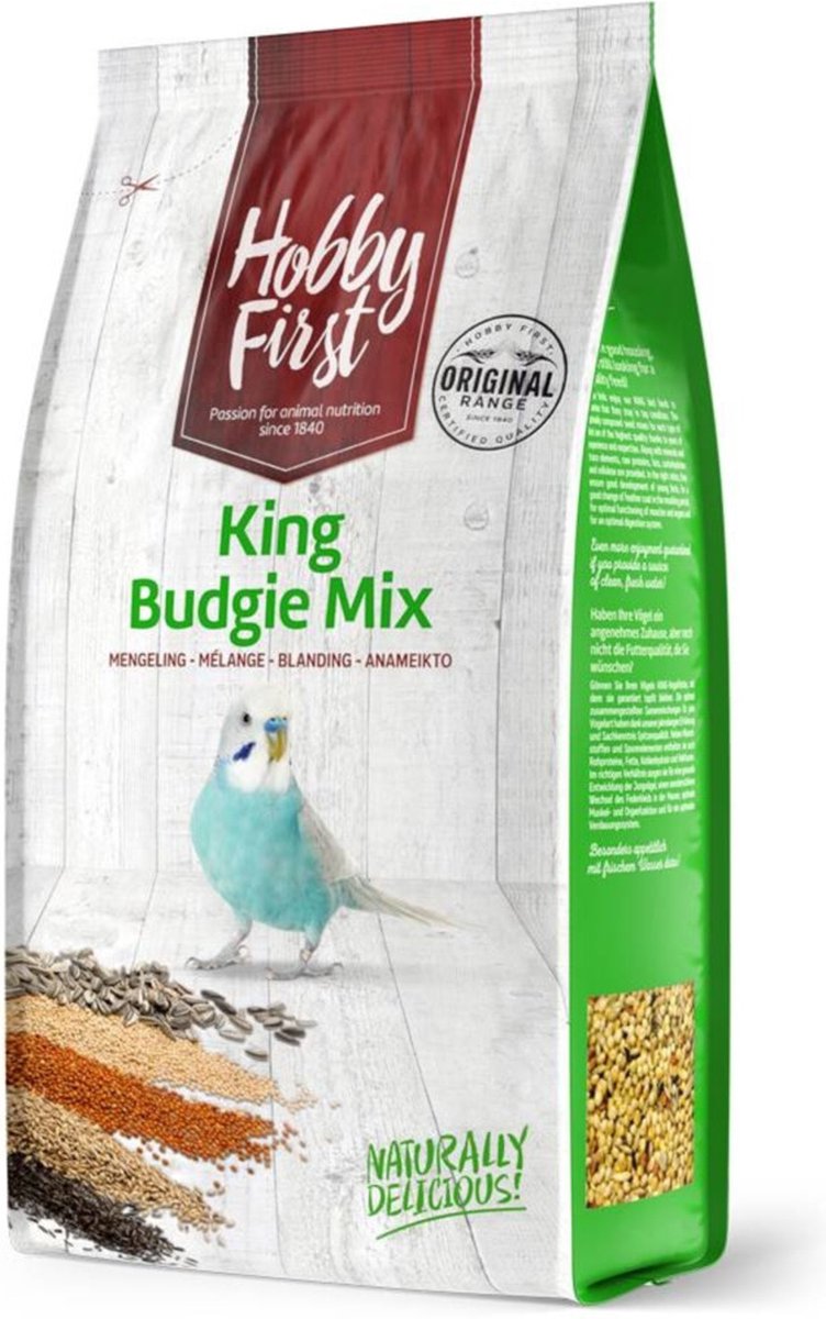 6x Hobby First King Parkieten Mix 1 kg