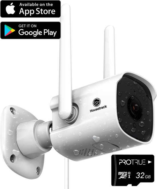 Vleien grind Verbeteren Housetrack 1080P Bewakingscamera met App - Indoor & Outdoor - Smart Home  Security -... | bol.com