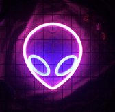 Alien Neon Verlichting - Fenom Light - Neon Lampen - 100-240V - 3xAA - 22.2x19.7cm - Sfeer Decoratie