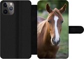 Bookcase Geschikt voor iPhone 11 Pro telefoonhoesje - Paard - Natuur - Portret - Met vakjes - Wallet case met magneetsluiting