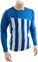 voetbalshirt Precision polyester blauw/wit maat L