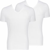 sloggi Heren T-shirt met V-hals - slim fit 2 pack - GO - onderhemd - Organic Cotton