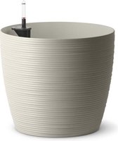 PoeTIC - Casa Cosy ronde zijde grijze pot - Ø36 x H 31,5 cm 22.6L met waterreserve