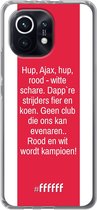 6F hoesje - geschikt voor Xiaomi Mi 11 -  Transparant TPU Case - AFC Ajax Clublied #ffffff