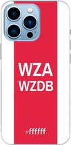 6F hoesje - geschikt voor iPhone 13 Pro - Transparant TPU Case - AFC Ajax - WZAWZDB #ffffff