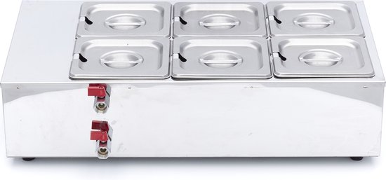 Chocoladesmelter - 6 x 1/6 GN 10 cm van Maxima — afbeelding 4