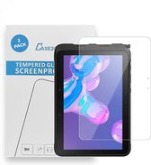 Tablet screenprotector geschikt voor Samsung Galaxy Tab Active Pro - Case-friendly screenprotector - 2 stuks - Tempered Glass - Transparant