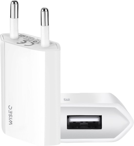 WISEQ Losse oplader - USB Adapter - 5 W - Apple Lightning