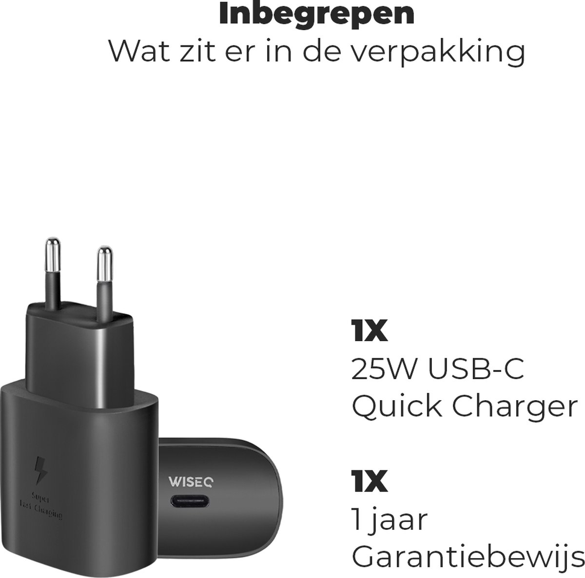 Chargeur Samsung convient également pour HTC / Huawei 25W