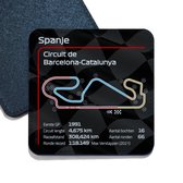 ILOJ onderzetter - Formule 1 circuit - Spanje - Circuit de Barcelona-Catalunya - 2022 - vierkant